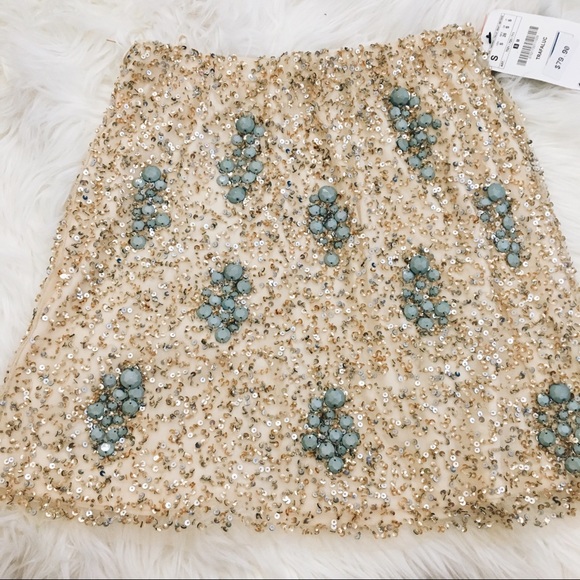 Zara Dresses & Skirts - Zara Beaded Skirt